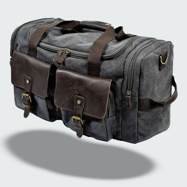 Skanto | Vanguard Reisetasche aus gewachstem Canvas & Leder – 36,5L