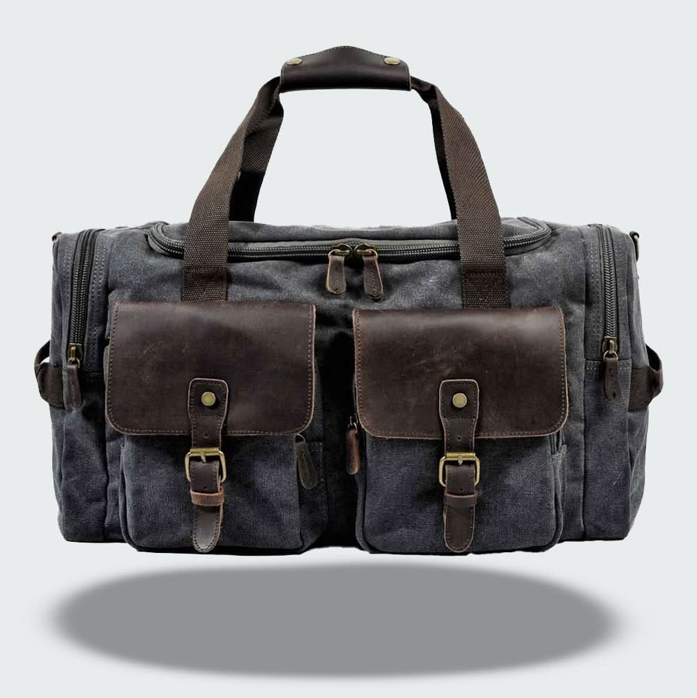 Skanto | Vanguard Reisetasche aus gewachstem Canvas & Leder – 36,5L