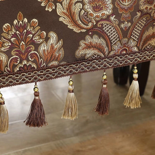 Skanto | Vintessa Vintage Bestickte Fransen-Tischdecke