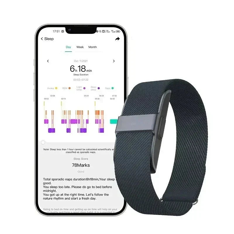 Skanto | LifeTrack Activity Band – Diskreter Fitness-Tracker mit Herzfrequenzmesser und Schrittzähler