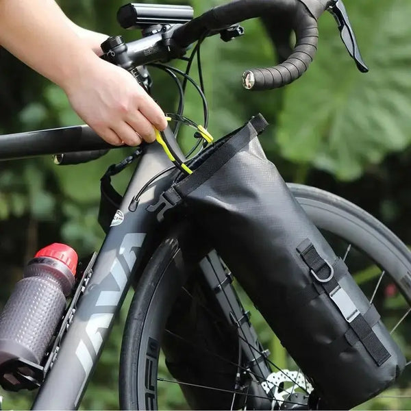 Skanto | Wasserdichte Fahrrad-Gabelsatteltaschen – 5-7L Packtaschen-Set für lange Fahrten & Bikepacking