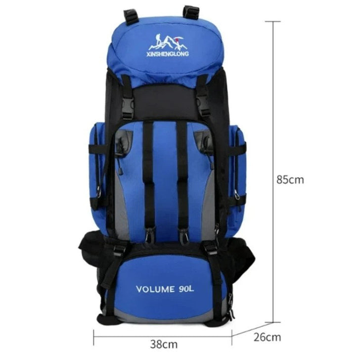 Skanto | 90L Wasserdichter Wanderrucksack – Ultraleichter Reiserucksack für Outdoor-Abenteuer & Camping