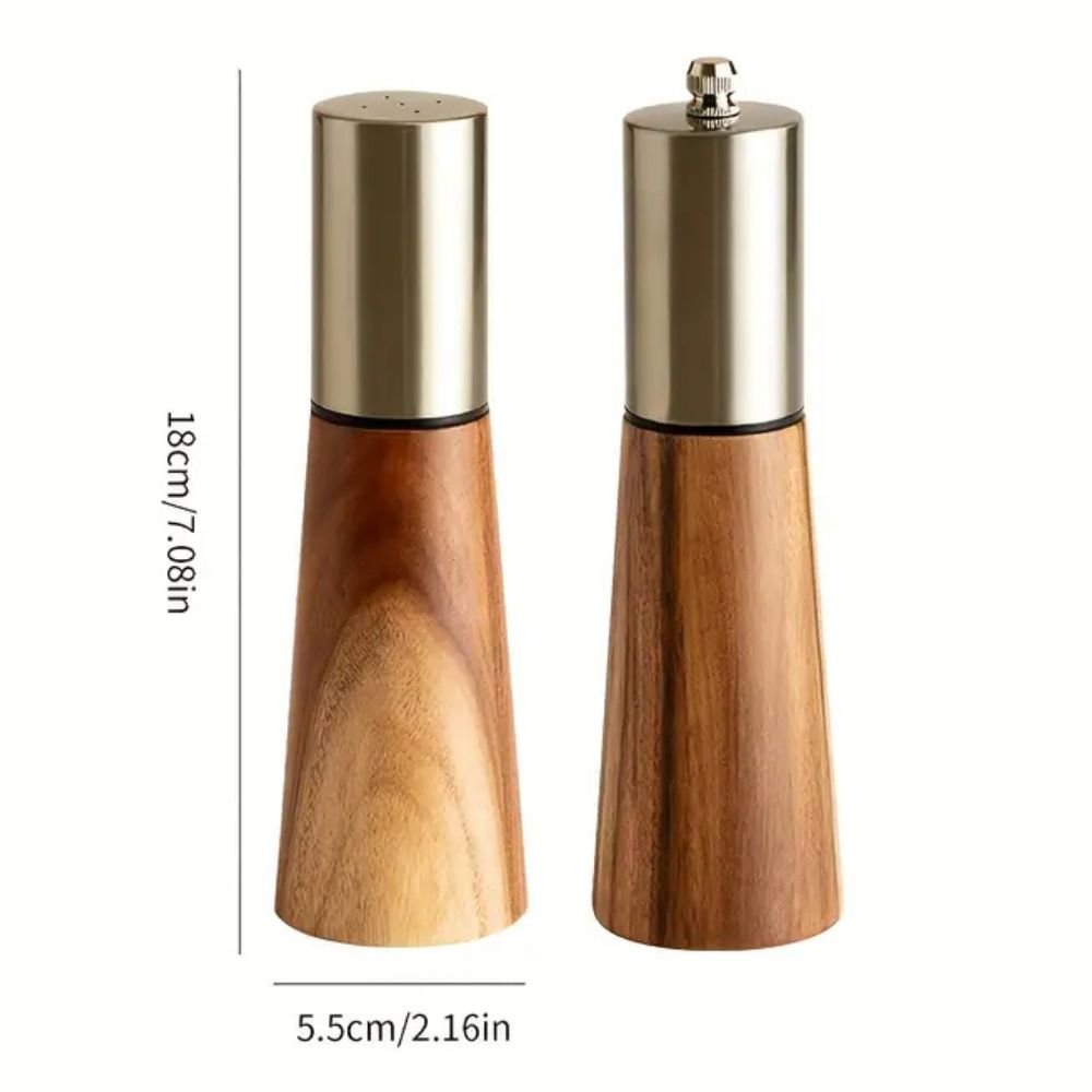 Skanto | Elegantes Salz- und Pfeffermühlen-Set aus Holz