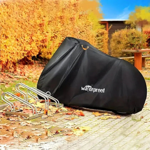 Skanto | Wetterfeste Fahrradabdeckung – Wasserdichte Fahrradtasche mit UV-Beschichtung und Schlossloch