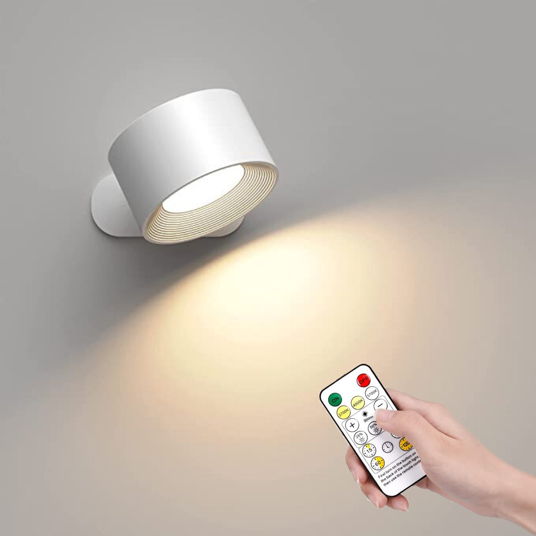 Skanto | Eternity Glow – Kabellose LED Wandlampe mit Fernbedienung und Timer