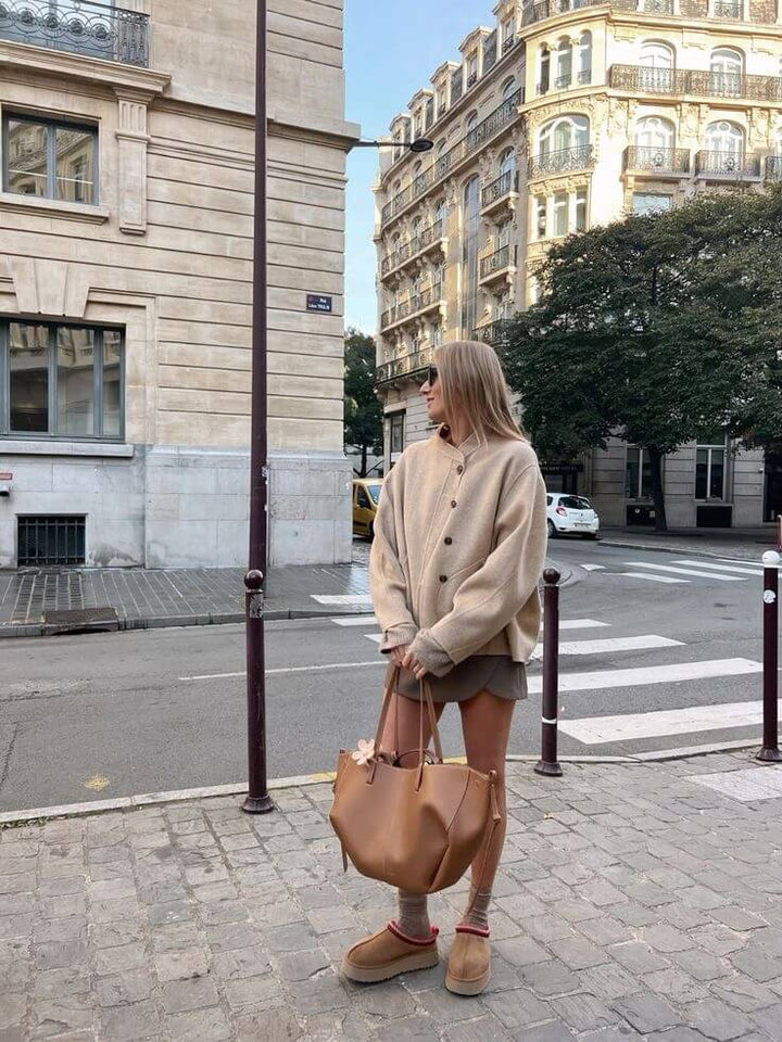 Skanto | Voss – Vintage Leder-Umhängetasche für Damen | Geräumig, elegant und zeitloses Design