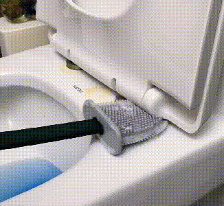 Skanto | FlexiClean Toilettenbürste – Antibakterielles Silikondesign für einfache Reinigung