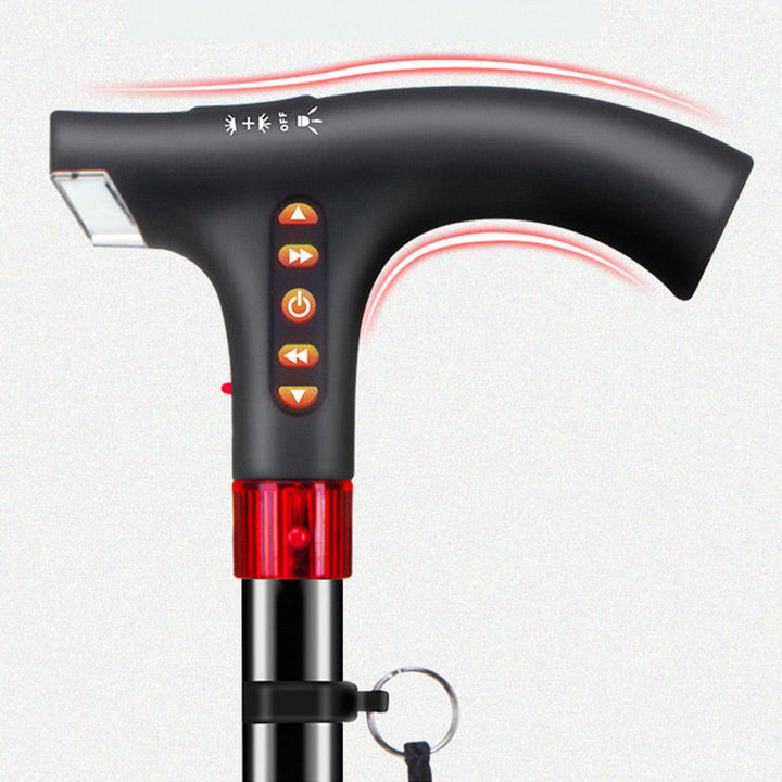 Skanto | Smarter Gehstock für Senioren mit LED-Licht, Radio & Notfallalarm – Verstellbar & leicht