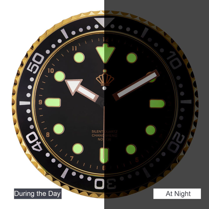 Skanto | Stille leuchtende Wanduhr