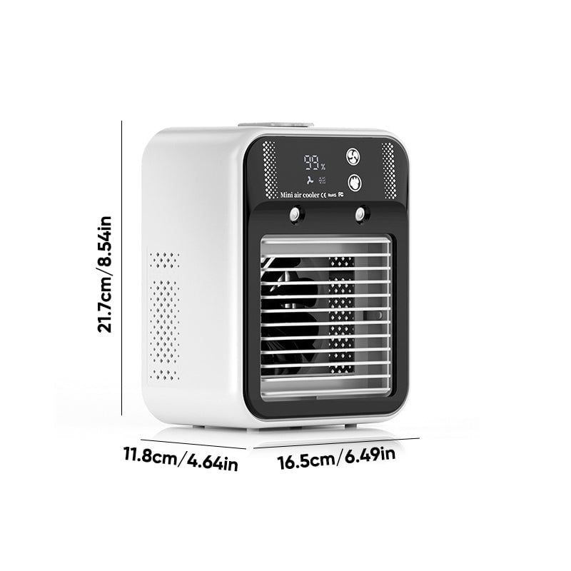 Tragbarer 3-in-1 Kühlventilator mit 2-Gang-Nebel | Skanto
