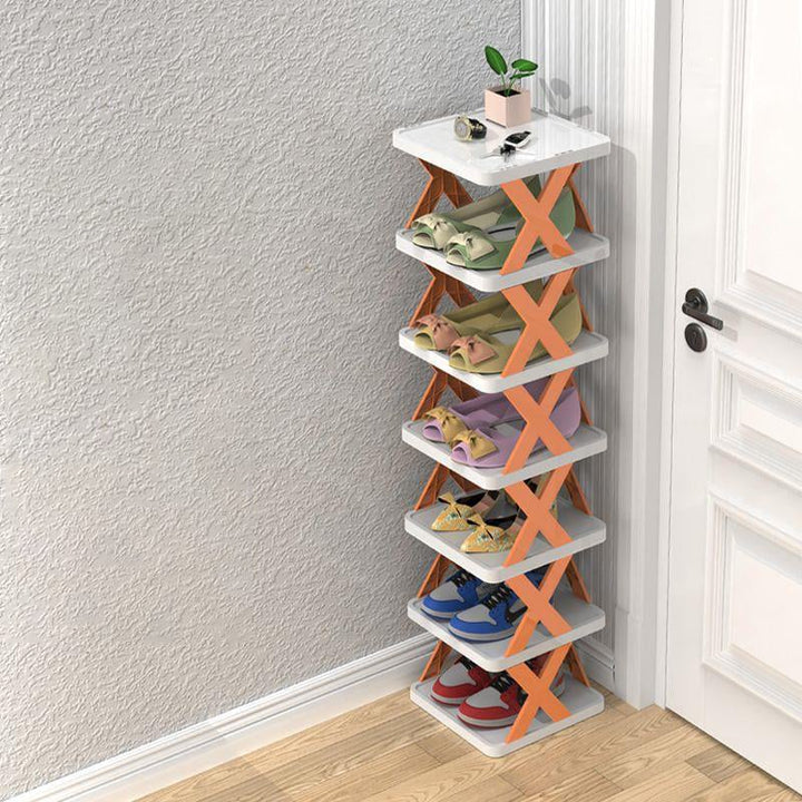 Vertikales Schuhregal | Platzsparende mehrstufige Aufbewahrung Skanto