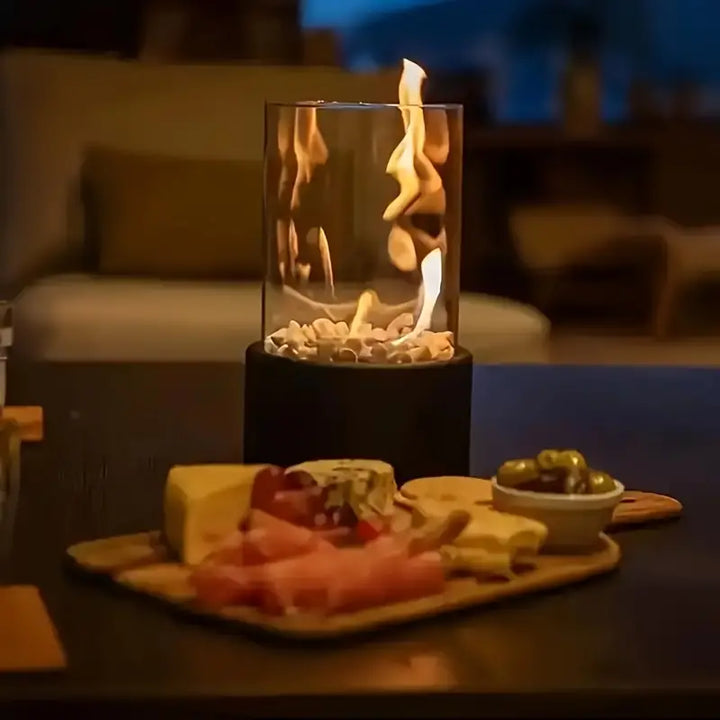 Skanto | Tragbare Feuerschale für eine gemütliche Atmosphäre | Elegante & moderne Tisch-Feuerschale - Shakti