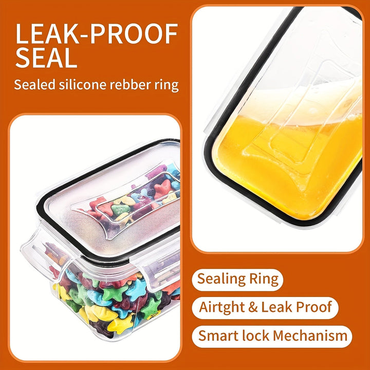 Skanto | Skroam 36er-Pack luftdichte Lebensmittelbehälter: BPA-freier Kunststoff mit Deckeln, Etiketten & Markern für die Küchen- und Vorratsschrankorganisation – Ideal für Mehl, Zucker & Müsli