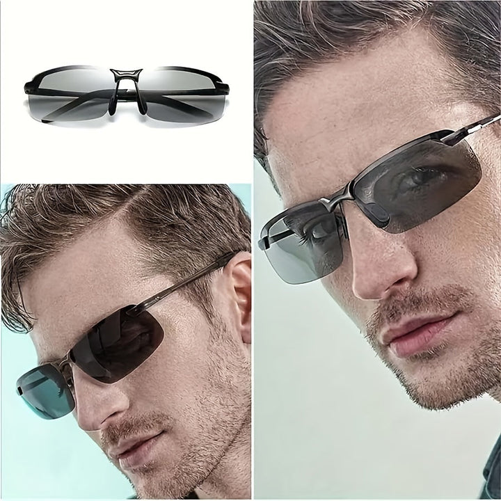 Skanto | Luminexx Photochrome Sonnenbrille | Selbsttönend & Stilvoll | Für Tag & Nacht | Eleganter vielseitiger Schutz