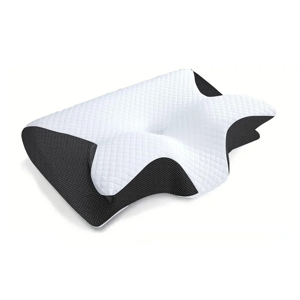 Skanto | RelaxNeck Ergonomisches Memory Foam Kissen – Nacken- und Rückenstütze