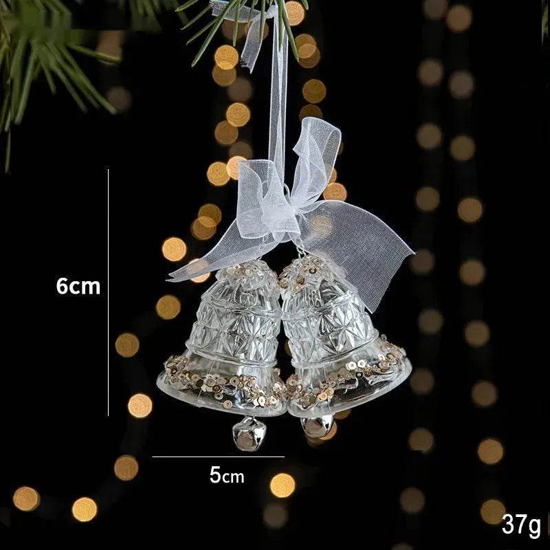 Skanto | Weihnachtsdekoration Pailletten Acryl Transparenter Anhänger