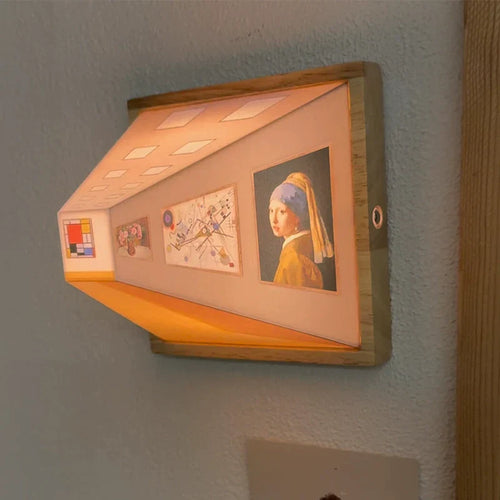 Skanto | 3D Brillenlose Galerie Optische Illusion Wandlampe & Nachtlicht