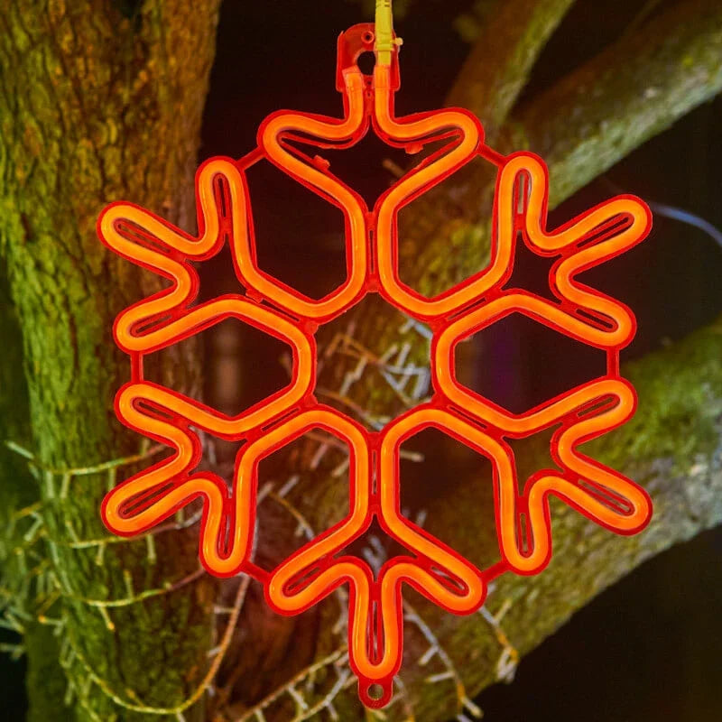Skanto | Wasserdichte LED-Schneeflocken-Leuchte für festliche Winterdekoration