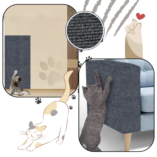 Selbstklebendes, wandmontiertes Katzenkratzpad