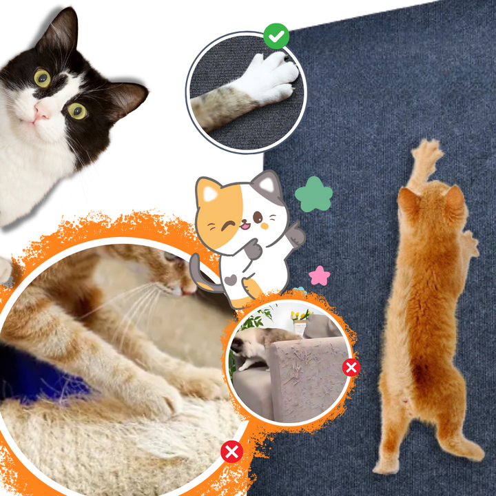 Selbstklebendes, wandmontiertes Katzenkratzpad
