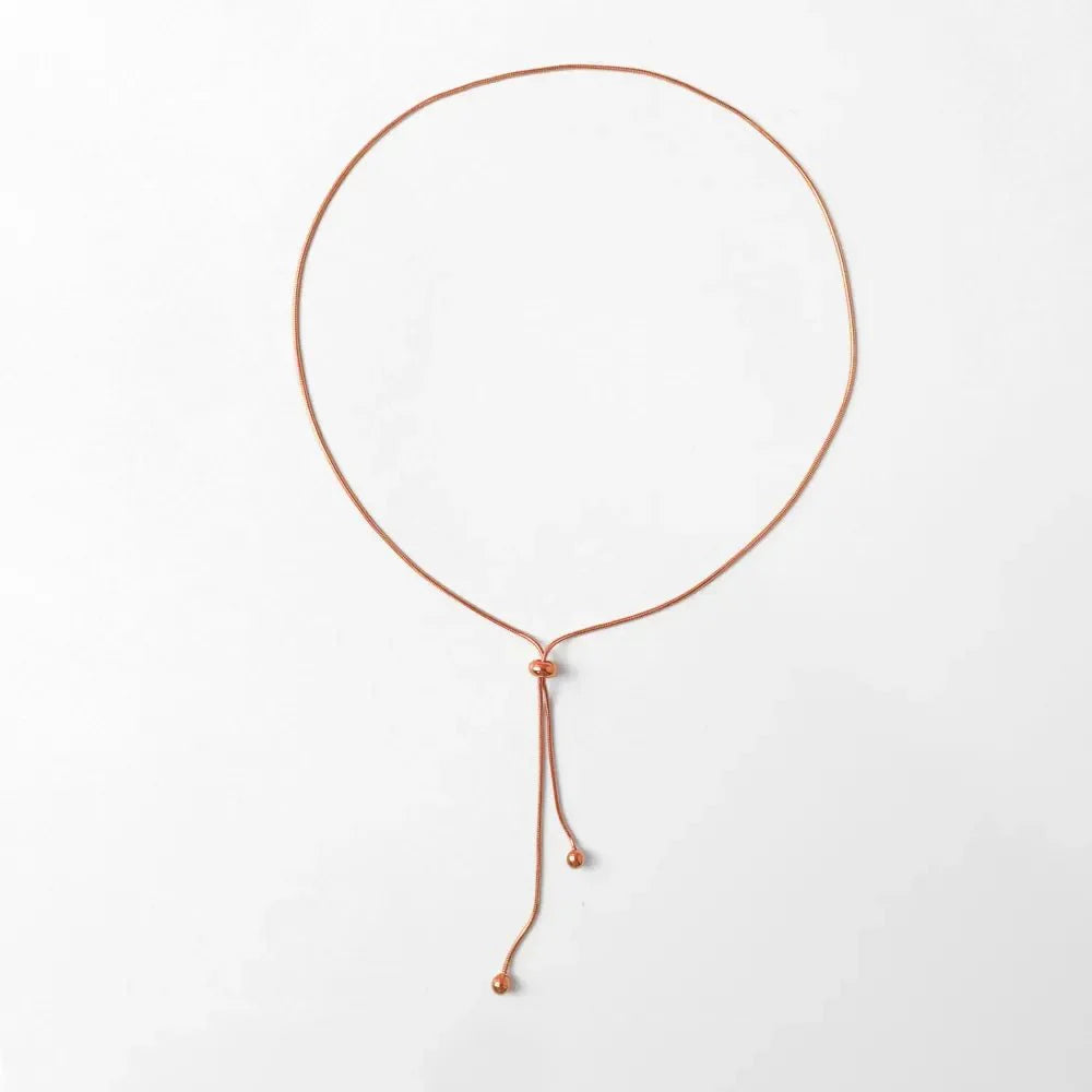 Skanto | Verstellbare Schlangenkette Lariat-Halskette