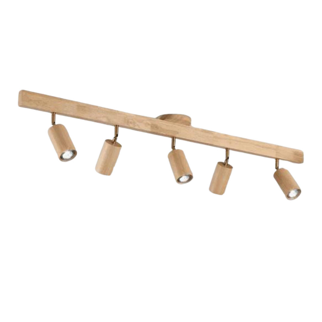 Skanto | EcoLux Verstellbarer Holzstrahler mit LED-Leuchtmittel