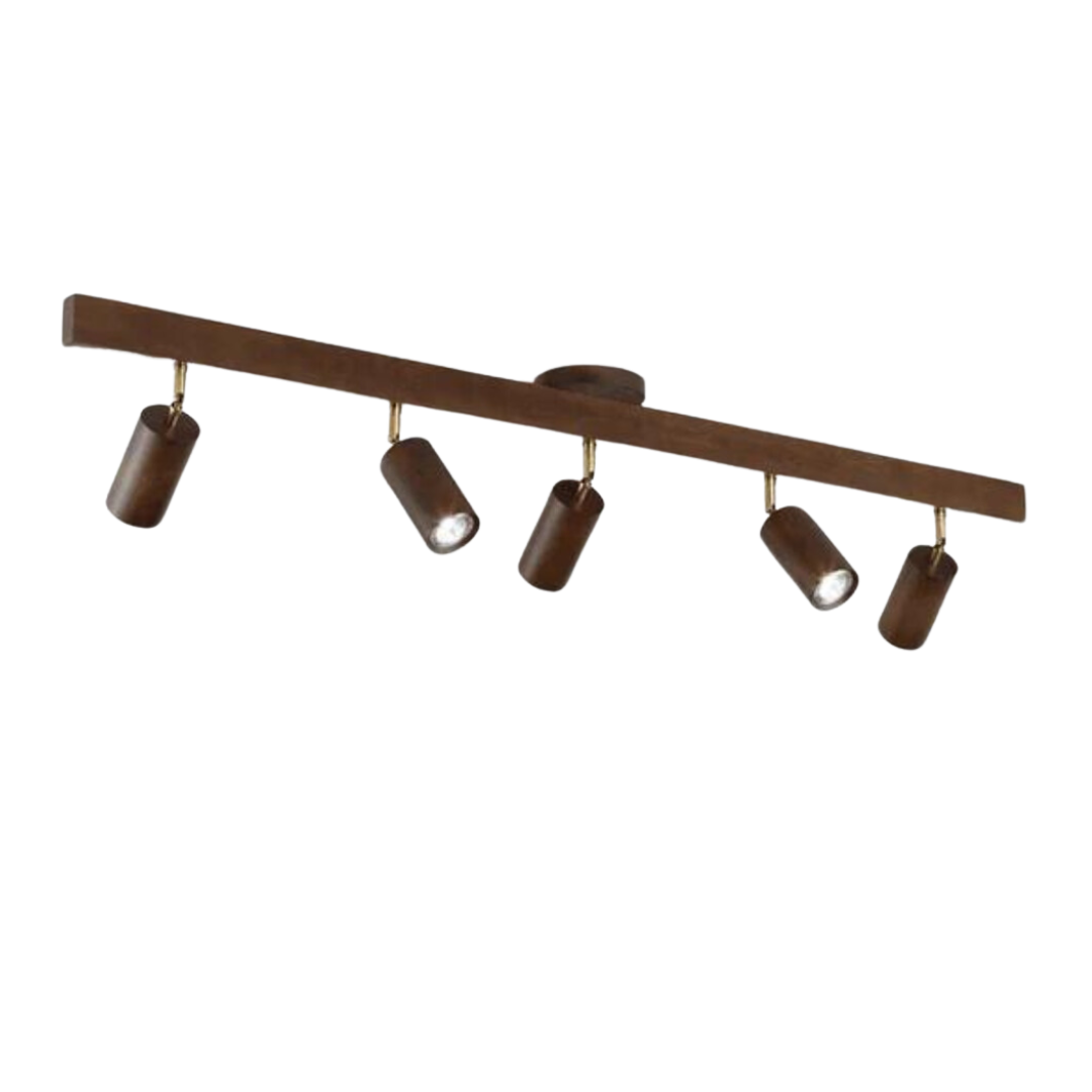 Skanto | EcoLux Verstellbarer Holzstrahler mit LED-Leuchtmittel
