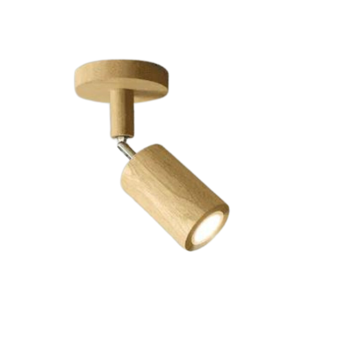 Skanto | EcoLux Verstellbarer Holzstrahler mit LED-Leuchtmittel