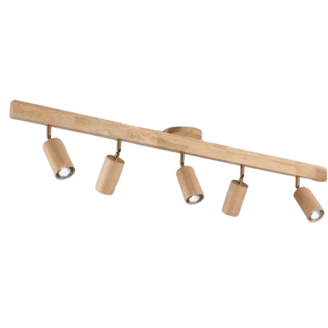 Skanto | EcoLux Verstellbarer Holzstrahler mit LED-Leuchtmittel