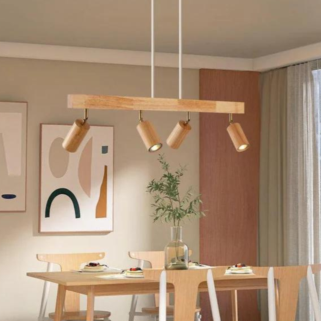 Skanto | EcoLux Verstellbarer Holzstrahler mit LED-Leuchtmittel