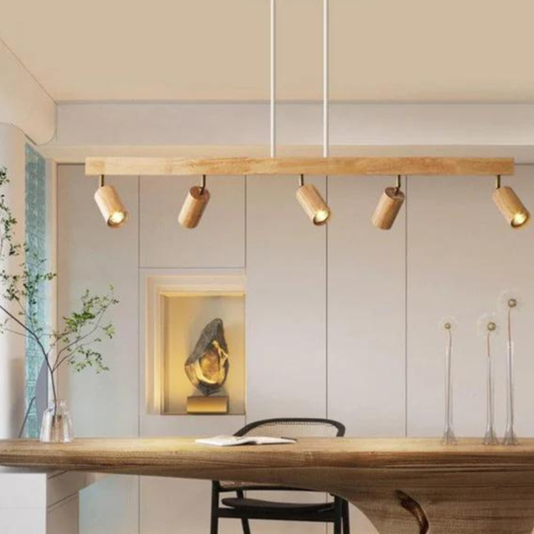 Skanto | EcoLux Verstellbarer Holzstrahler mit LED-Leuchtmittel
