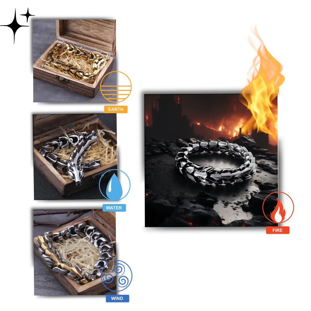Verstellbares Midgard-Drachenarmband