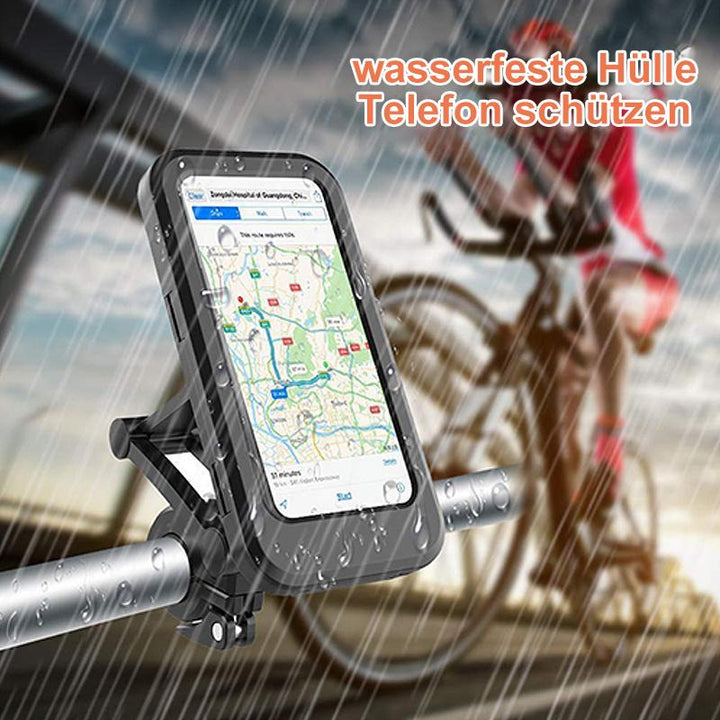 Skanto | RideCharge Pro – Wasserdichte Handyhalterung mit USB und 15W kabelloser Ladefunktion für Fahrrad und E-Bike
