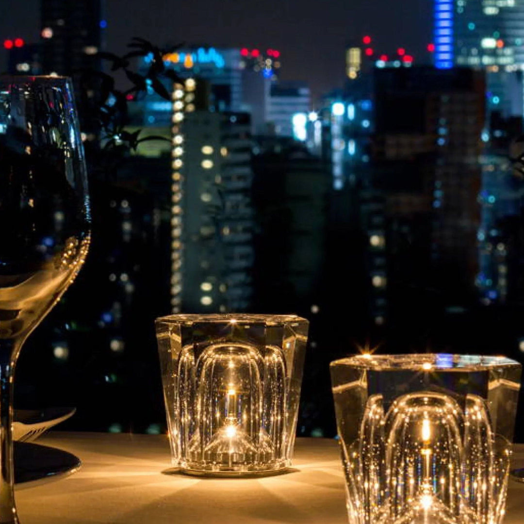 Skanto | Lampe - Luxus Diamant Kristall LED Wiederaufladbare Tischlampe