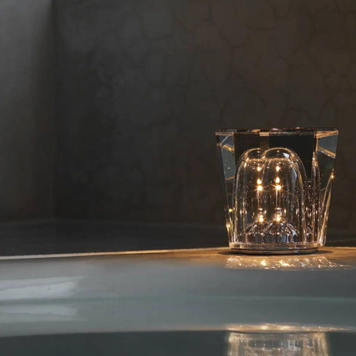 Skanto | Lampe - Luxus Diamant Kristall LED Wiederaufladbare Tischlampe