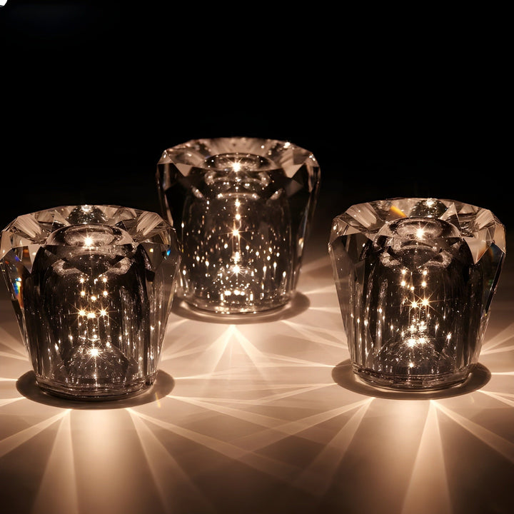 Skanto | Lampe - Luxus Diamant Kristall LED Wiederaufladbare Tischlampe