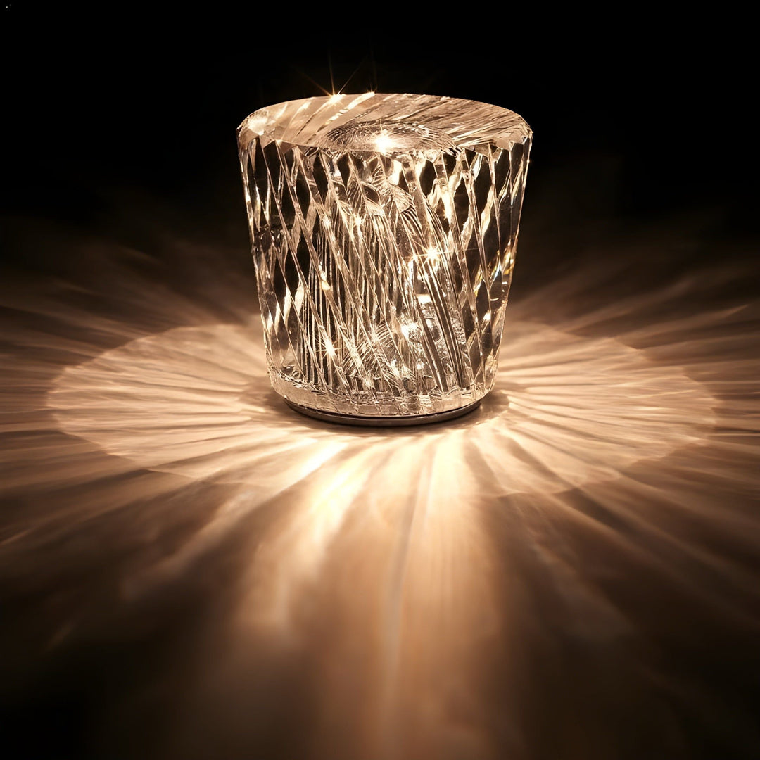 Skanto | Lampe - Luxus Diamant Kristall LED Wiederaufladbare Tischlampe