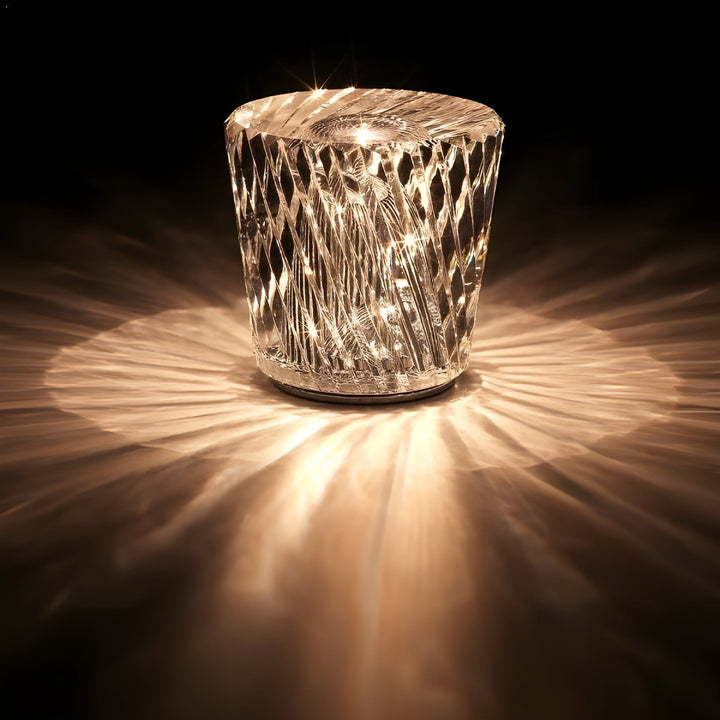 Skanto | Lampe - Luxus Diamant Kristall LED Wiederaufladbare Tischlampe
