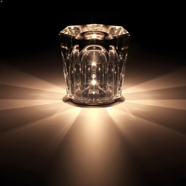 Skanto | Lampe - Luxus Diamant Kristall LED Wiederaufladbare Tischlampe