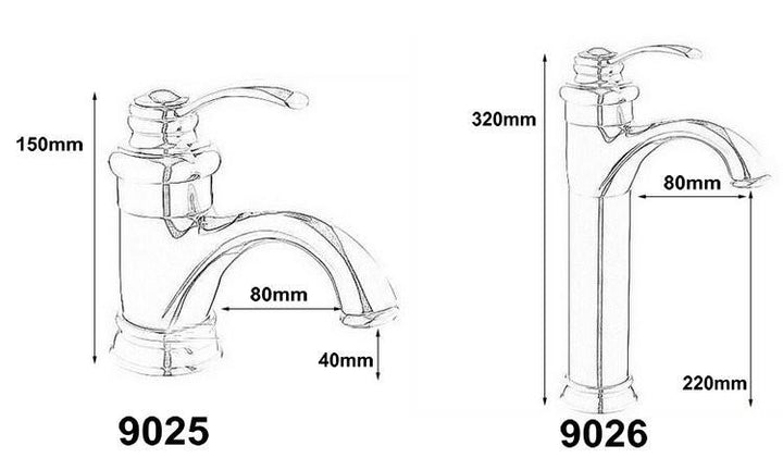 Antiker Messing Wasserhahn Badarmatur Mischbatterie Waschbeckenarmatur