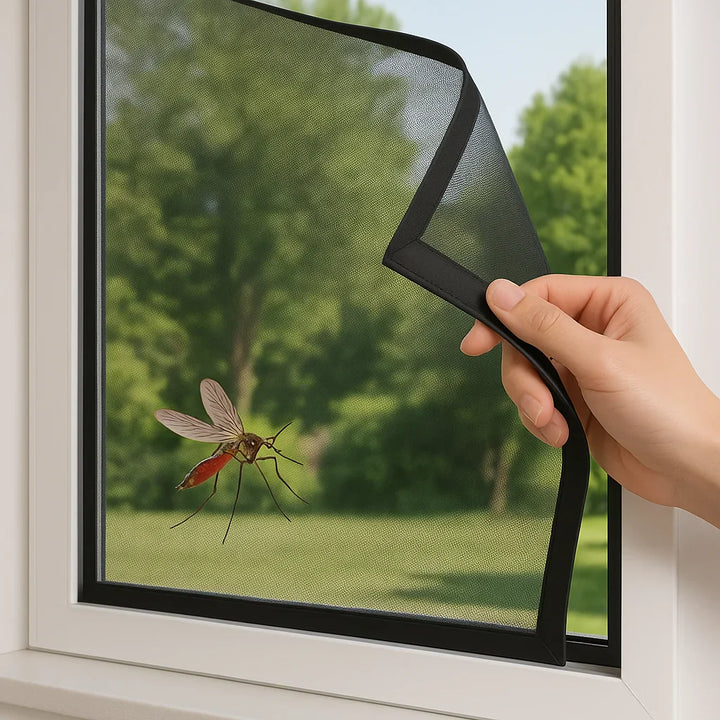 Skanto | Magnetisches Moskitonetz für Fenster – Unsichtbares Fliegengitter für Hausschutz & Schädlingsprävention