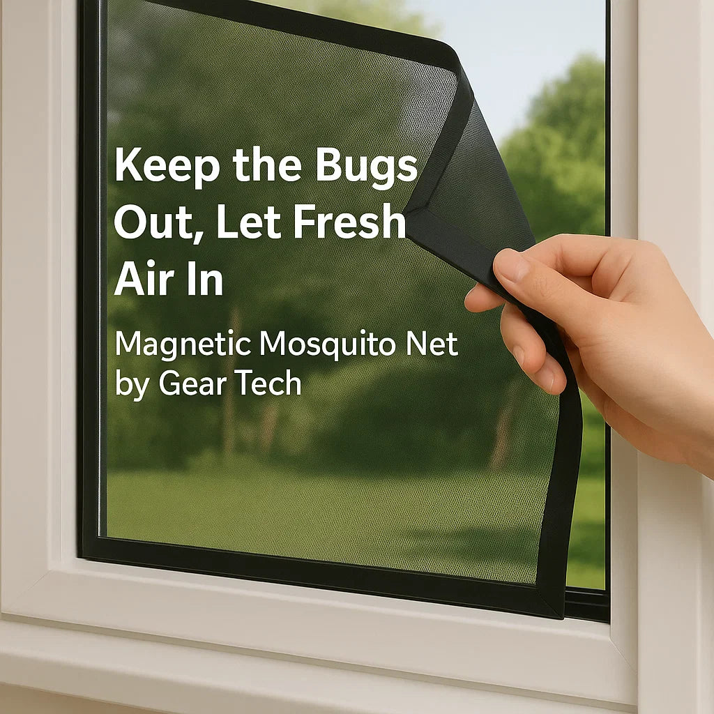 Skanto | Magnetisches Moskitonetz für Fenster – Unsichtbares Fliegengitter für Hausschutz & Schädlingsprävention