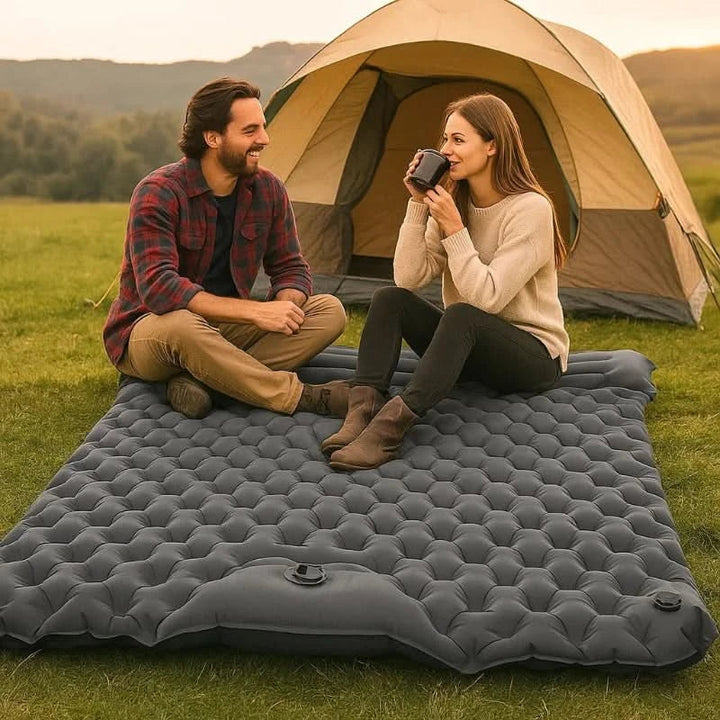 Skanto | Ultraleichte selbstaufblasende Doppel-Campingmatte