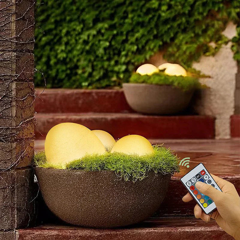 Skanto | Atmosphärische kabellose Gartenlampe - LumaStone