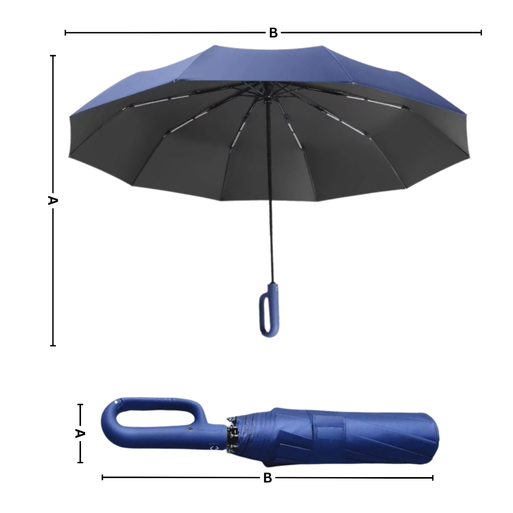 Winddichter Regenschirm mit Automatikverschluss
