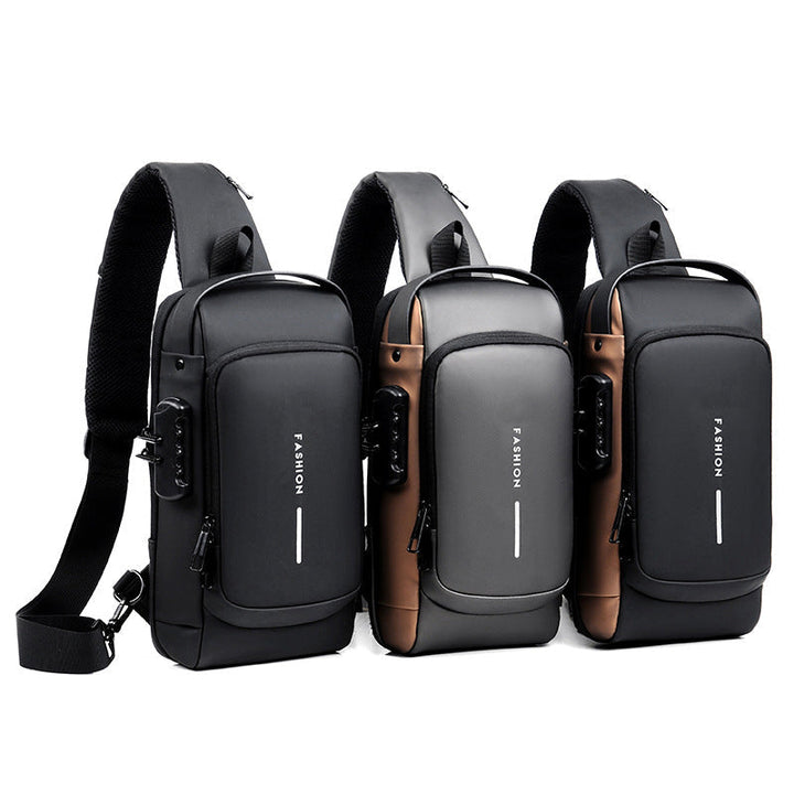 Skanto | Lässige multifunktionale Anti-Diebstahl-Brusttasche für Herren