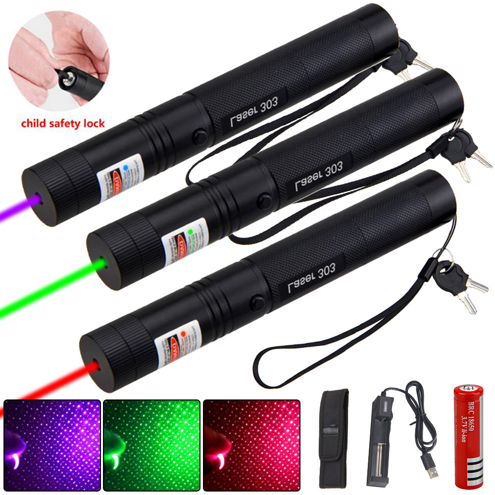 Skanto | Power Laserpointer 303 – Wiederaufladbarer Hochleistungs-USB-Laserpointer