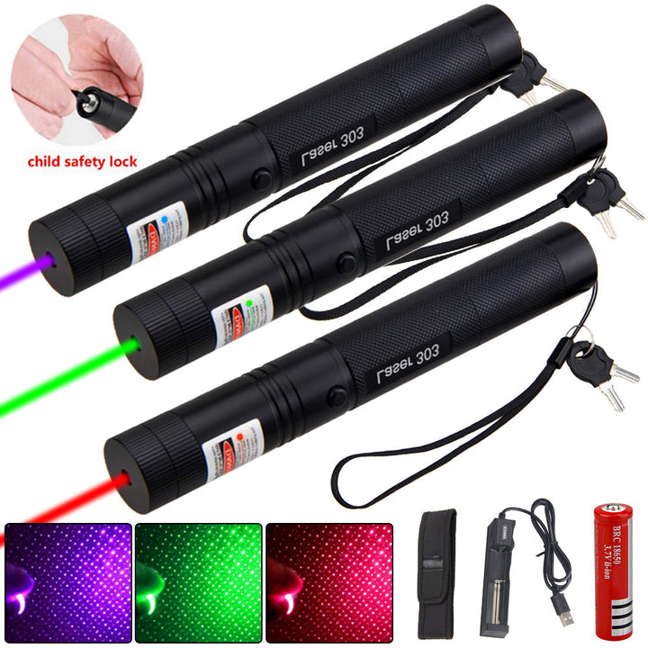Skanto | Power Laserpointer 303 – Wiederaufladbarer Hochleistungs-USB-Laserpointer