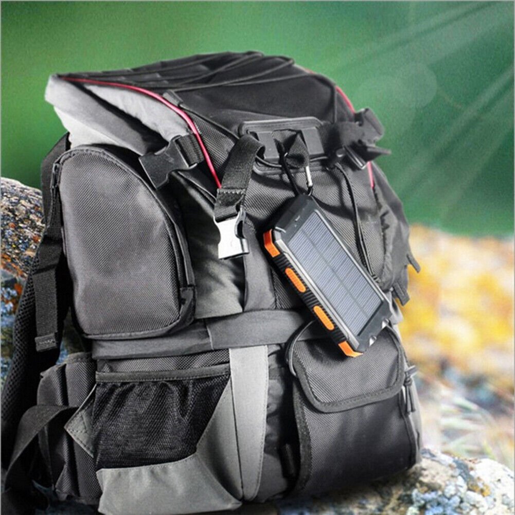 Skanto | Wasserdichte, stoßfeste Solar-Powerbank 10 000 mAh | Solar aufladbar
