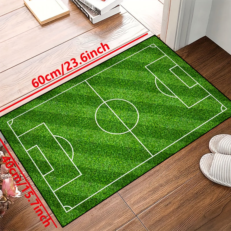 Skanto | SoccerPlay | Rutschfester, waschbarer Teppich für Wohn- & Schlafzimmer